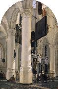 HOUCKGEEST, Gerard tomb of Willem I in the Nieuwe Kerk in Delft oil painting on canvas